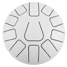 8 Inch Steel Tongue Drum, 11 Note Tambourine F