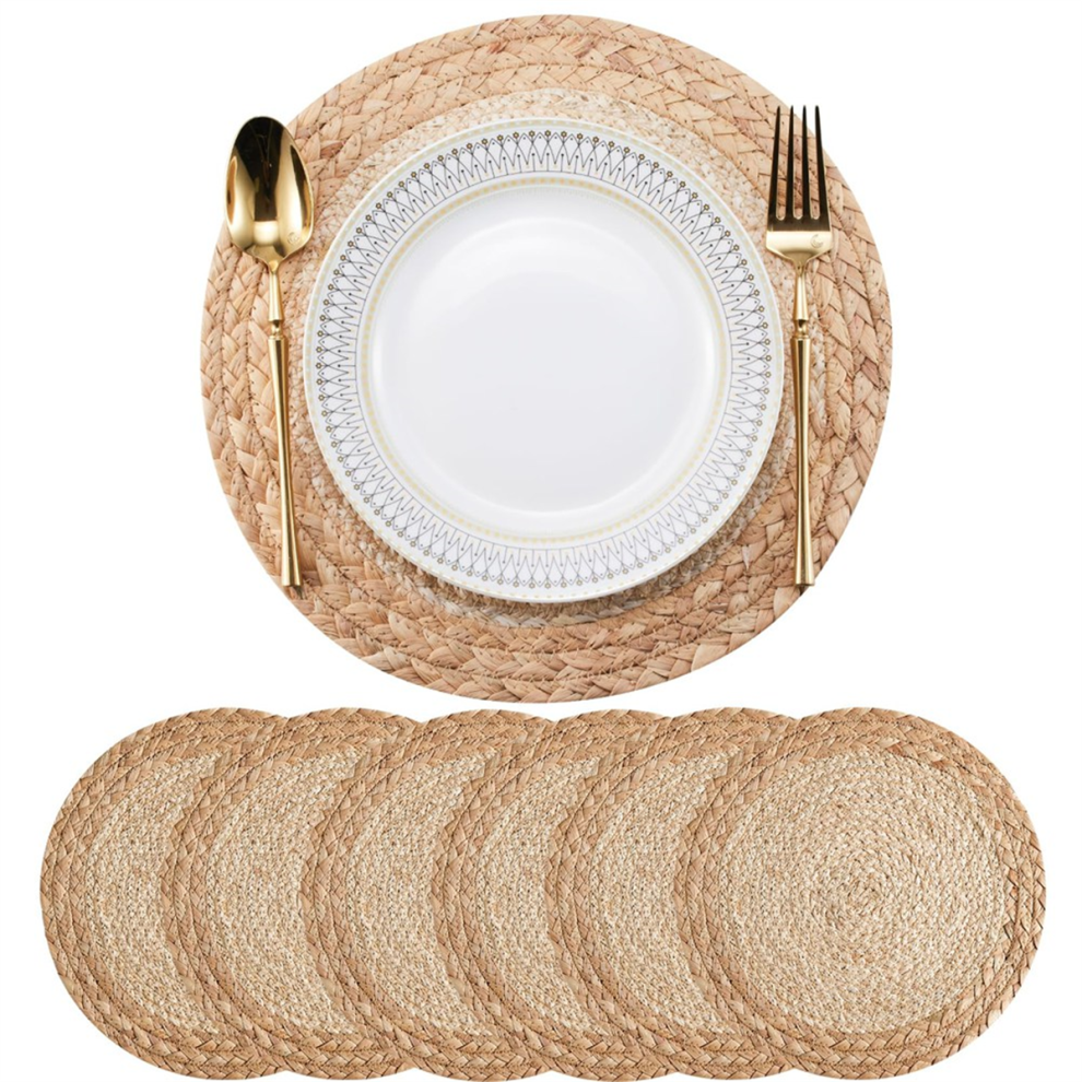 Boho Placemats Set of 6 - Handmade Woven Placemat