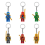 Lot de 12 porte-clés miniatures à assembler soi-même, taille unique 4