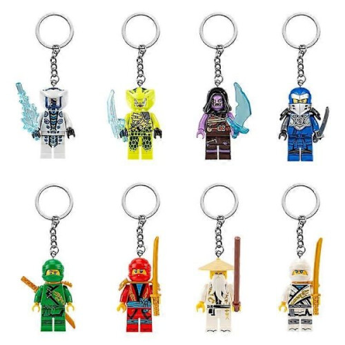 Lot de 12 porte-clés miniatures à assembler soi-même, taille unique 2