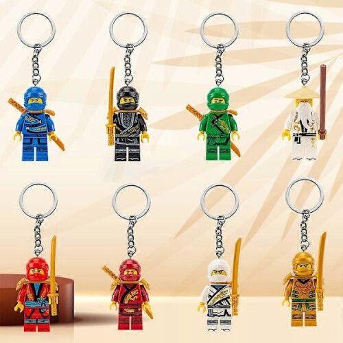 Lot de 12 porte-clés miniatures à assembler soi-même, taille unique 1