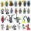 Ensemble de construction de figurines Ninja Gold Lloyd Moro de 24 pièces 1