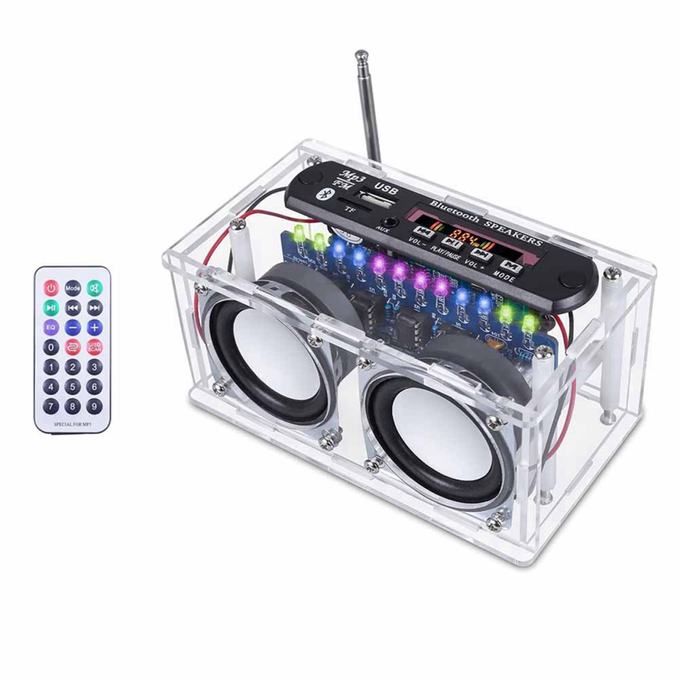Diy Bluetooth Speaker Kit,With Led Spectrum And Remote Control 4712869571862