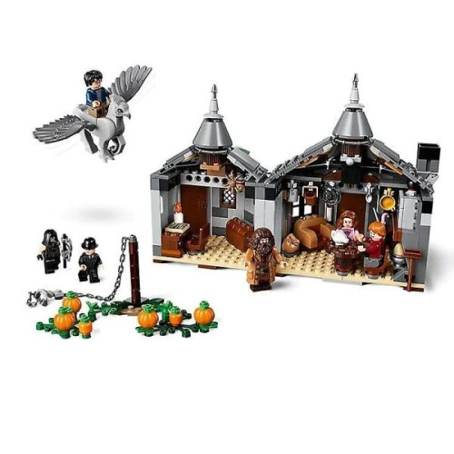 496 blocs de construction Blocs de construction Cabane du méchant Hagrid Blocs de construction Blocs 1