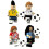 (7 pcs)7-pack Soccer Player Building Blocks, Christmas Gift, Includes Stadium Base 7pcs 2
