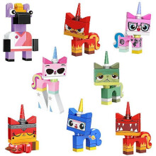 8 blocs de construction blocs de film Unikitty Super Angry Astro Queasy Biznis jouets [DB] Multicolore