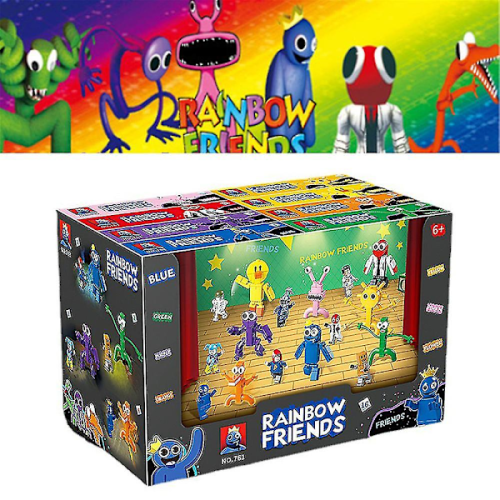 Lot de 8 blocs de construction Rainbow Friends Doors, figurines à assembler, modèle de jouet de l'Avent 2