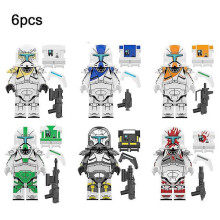 6 Stück Republic Commando gesammelte Bausteine Figuren Spielzeug Kinder Geschenk (FMY)
