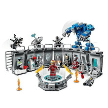 Bausteine The Steel Man Hall Of Armor Modell Ziegel Set Geschenke Spielzeug für Kinder Jungen Mädchen