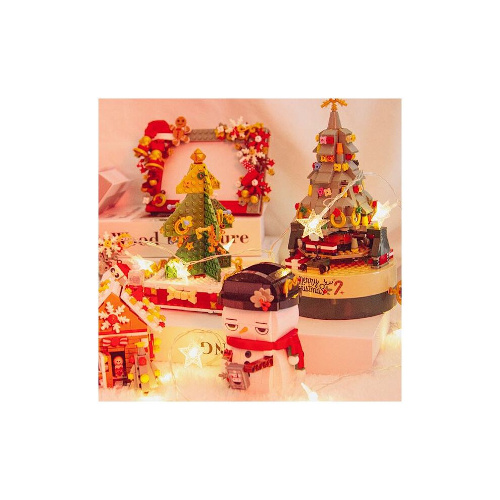 (Hongyun Koi - Carillon)Regalo Di Natale Decorazioni Natalizie Creative Blocchi Da Costruzione Albero