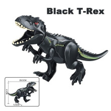 (Black)Dinosaur Building Blocks Toys, Tyrannosaurus Dinosaur Modular Construction ToyToy T-rex Raptor