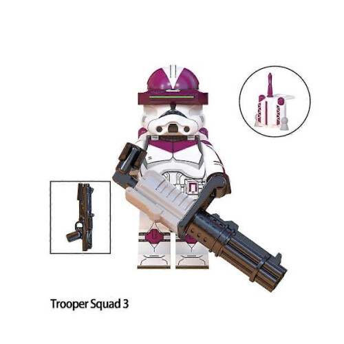 Figurines de collection Clone Troopers, blocs de construction, jouets de 4,4 cm, figurines d'action 2