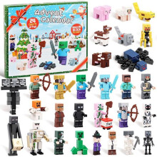 Minecraft Figur Bausteine Adventskalender 24 Tage Überraschungsgeschenk für Jungen[D]