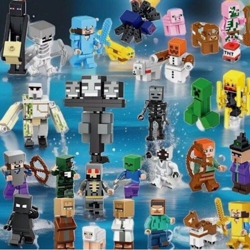 Ensemble de 29 figurines Minecraft en blocs de construction 2