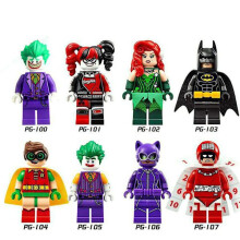Figurines de super-héros, blocs de construction Harley Quinn, ensemble de 8 [HK]