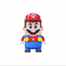 (Super Mario Bros 1) Bloques de Super Mario Bros Bloques de construcción de Luigi Figuras de acción