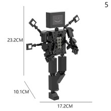 (5) Bloques de construcción del Hombre del Baño vs. el Monitor El Hombre o y Aproximadamente 5