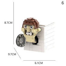 (6) Bloques de construcción del Hombre del Baño vs. el Monitor El Hombre o y Aproximadamente 6