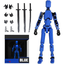 Figura de acción T13 (azul), figura de acción impresa en 3D Titan 13, figura de acción Lucky 13, figura