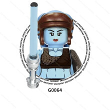 (G0064-Aayla Secura) SW Space War Darth Mini Figuras de acción Soldado clon Droides Jedi Anakin Skywalker