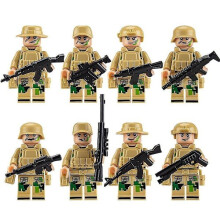 (8 piezas de camuflaje) Juego de minifiguras de soldados de las Fuerzas Especiales de 8 a 24 piezas