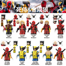 TV6207 Super-héros Série TV Red Deadpool Huang Ganglang Blocs de construction assemblés Figurines Jouets