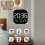 Digital LED Wall Clock With Remote Control Temperature Date Display 2