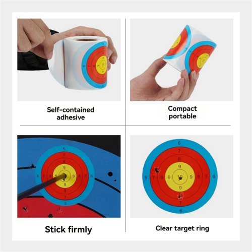Target Paper Self-Adhesive Target Paper Sticker Multicolor 1