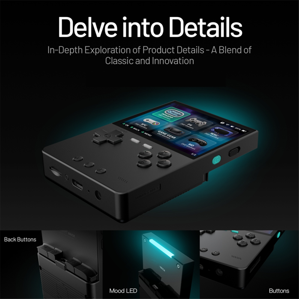 Brick Handheld Game Console 128Gb Portable Linux Video Game Console B 4712869595240