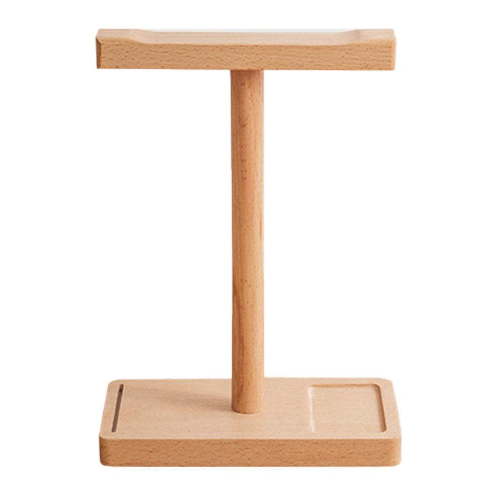T-Shape Wooden Headset Stand - Desk Headphone Holder A 4712869594281