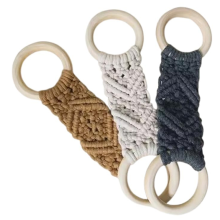 3 PCS Hanging Kitchen Towels Ring Crochet Hanging Dish Towel
