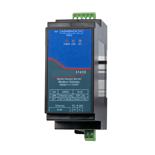 Din-Rail ZLAN5143D Serial Device Server Modbus Gateway 2