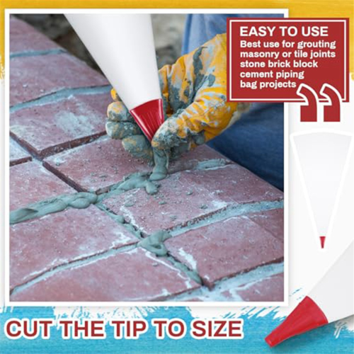 10Pcs Tile Grout Masonry Mortar Bag Red 2