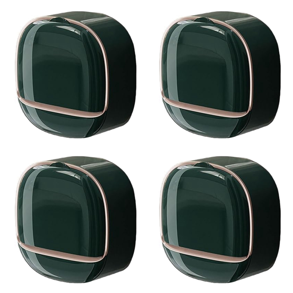 Luxury Soap Holder Soap Box with Drain Pan Soap Box Dark Green-image-OPC-PJTJVWQ-NEW