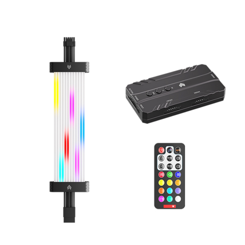 16Pin ARGB Graphics Card Power Supply Cable RGB PSU Cable Black 2