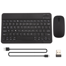 Ultra-Thin Silent Wireless Bluetooth Keyboard and Mouse Set Black