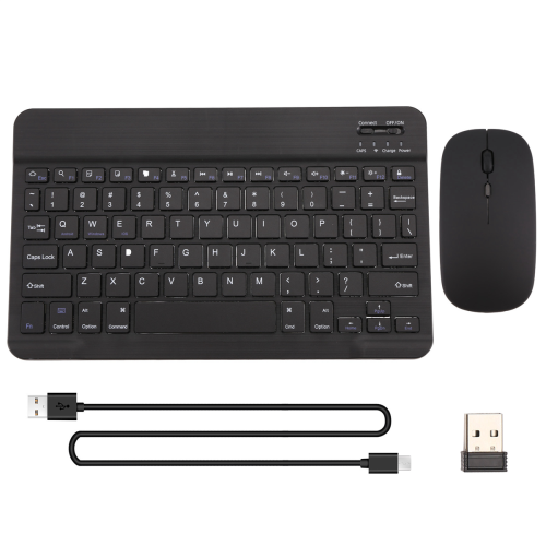 Ultra-Thin Silent Wireless Bluetooth Keyboard and Mouse Set Black