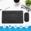 Ultra-Thin Silent Wireless Bluetooth Keyboard and Mouse Set Black 7