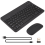 Ultra-Thin Silent Wireless Bluetooth Keyboard and Mouse Set Black 3