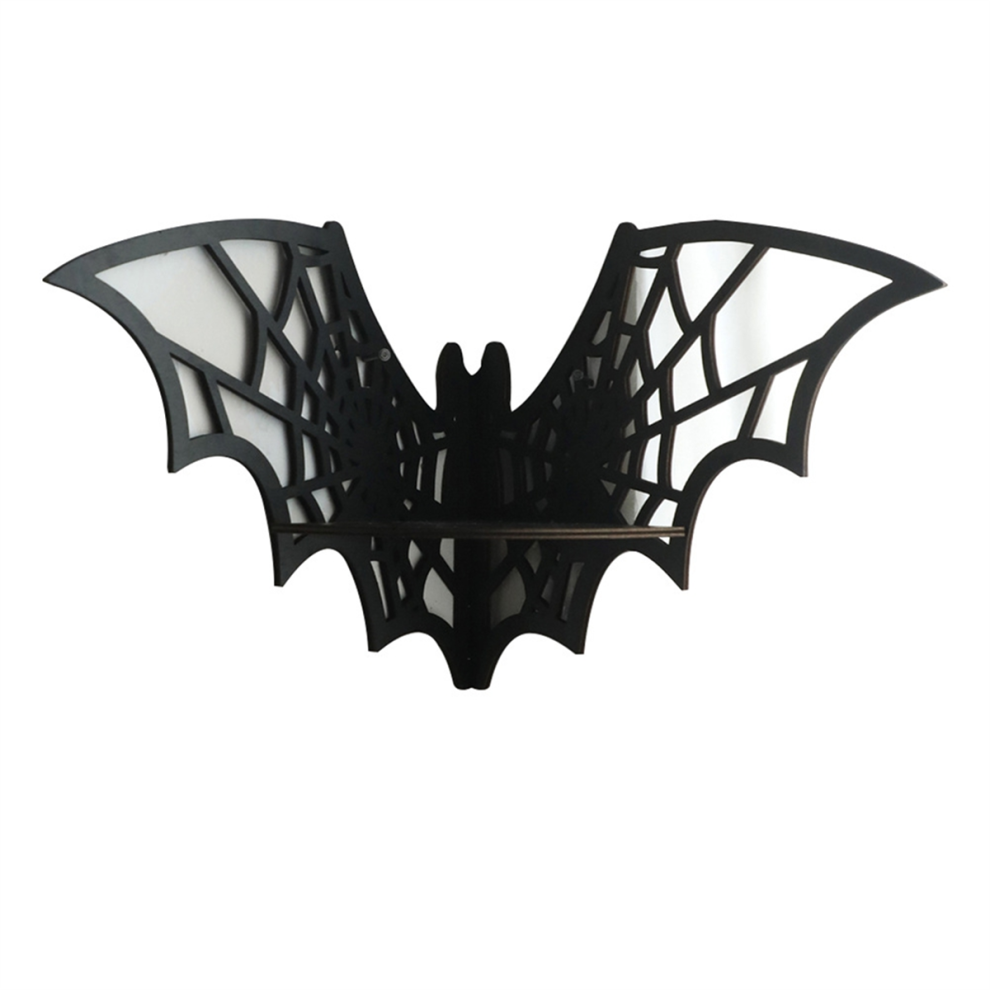 Bat Horn Frame Wooden Floating Bat Corner Shelf Gothic 4713476878016