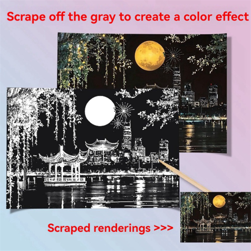 Handmade Accessories Adults Scratching Drawing Decompression Tool A 1