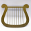 Angel Simulation Harp Model Musical Instrument Decoration 2