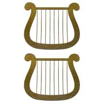 Angel Simulation Harp Model Musical Instrument Decoration