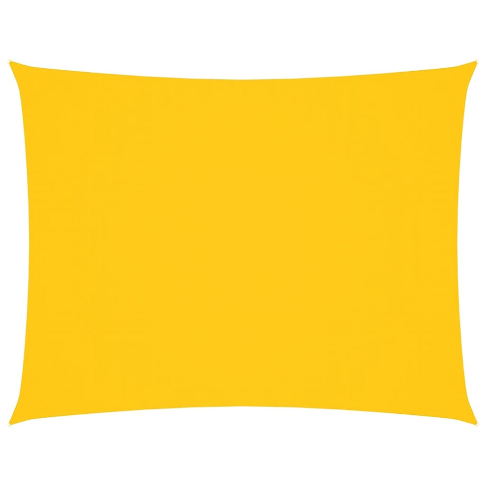 Vidaxl (Yellow, 5 X 6 M) Sunshade Sail Oxford Fabric Rectangular Patio Shade Sunscreen Canopy