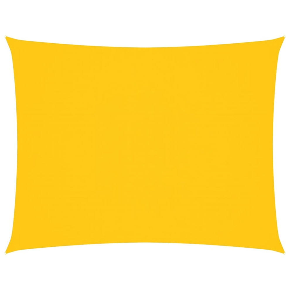 Photos - Parasol VidaXL   Sunshade Sail Oxford Fabric Rectangular Patio Shade Sunscreen Canopy (yellow, 6 x 7 m)