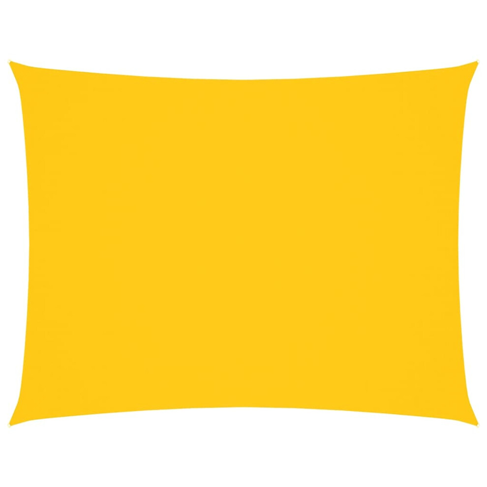 Vidaxl (Yellow, 5 X 7 M) Sunshade Sail Oxford Fabric Rectangular Patio Shade Sunscreen Canopy