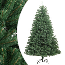 vidaXL Artificial Hinged Christmas Tree Christmas Decoration with Stand Green