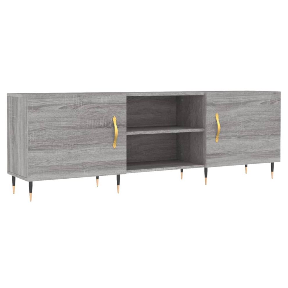 Vidaxl (Grey Sonoma) Tv Cabinet Tv Unit Sideboard Media Unit Concrete Grey Engineered Wood