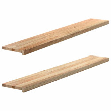 (natural, 160 x 30 x 2 cm) vidaXL Window Sills Window Ledge Window Board 2 pcs Untreated Solid Wood Oak