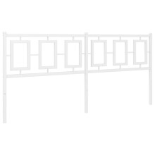 vidaXL Ersatz-Kopfteil Metall Weiß 180 cm